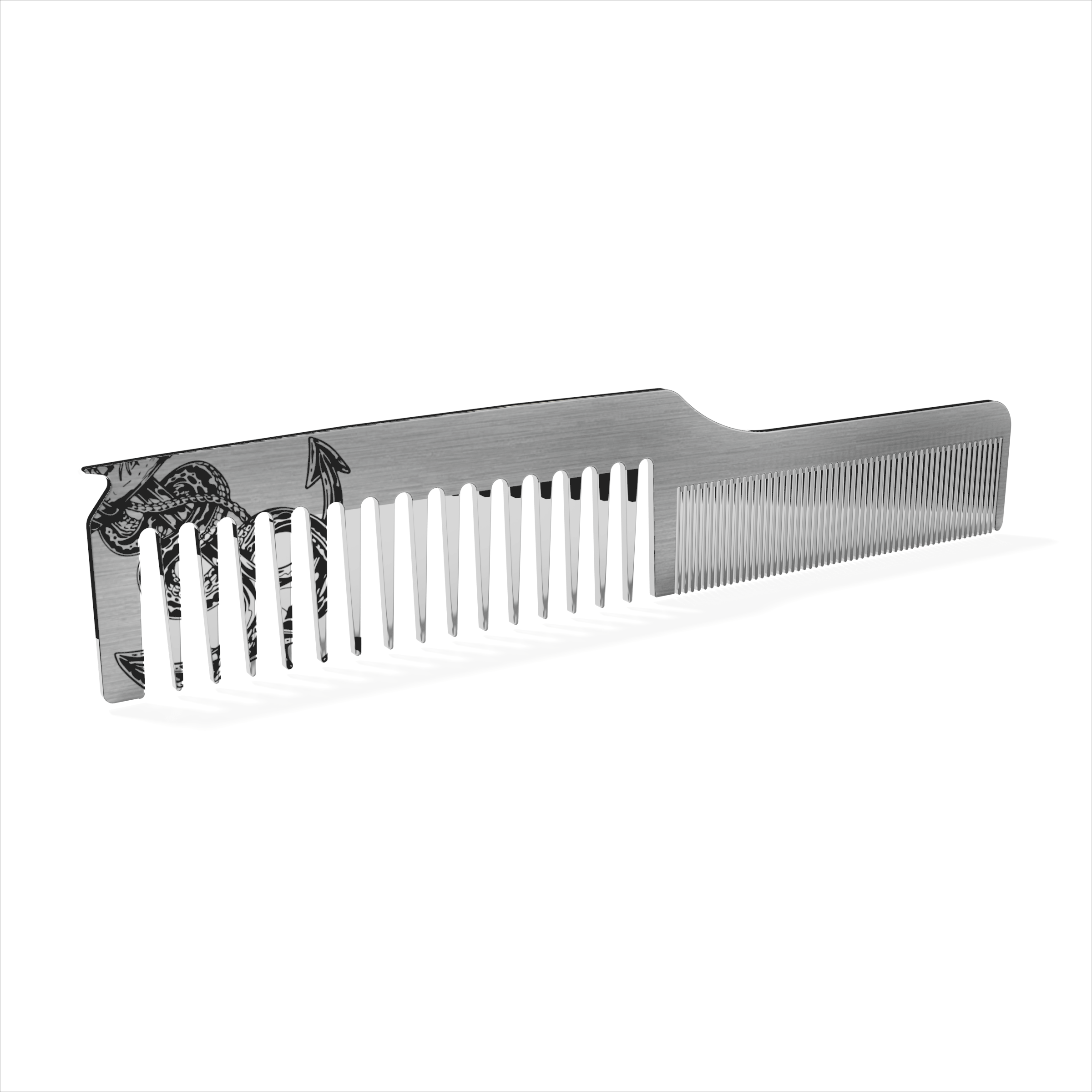 Anchor Mane Master Stainless Steel Dual-Tooth Comb