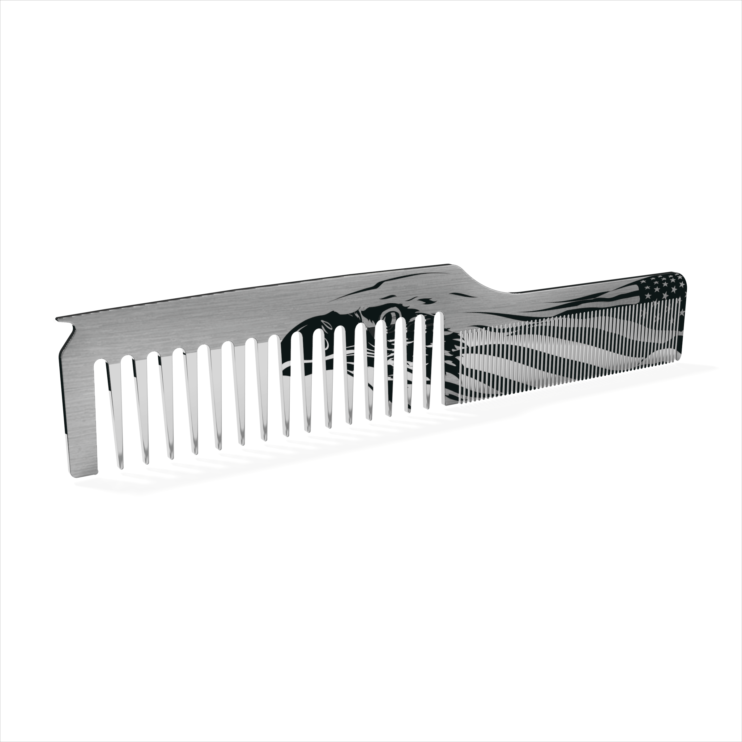 Eagle Mane Master Stainless Steel Dual-Tooth Comb