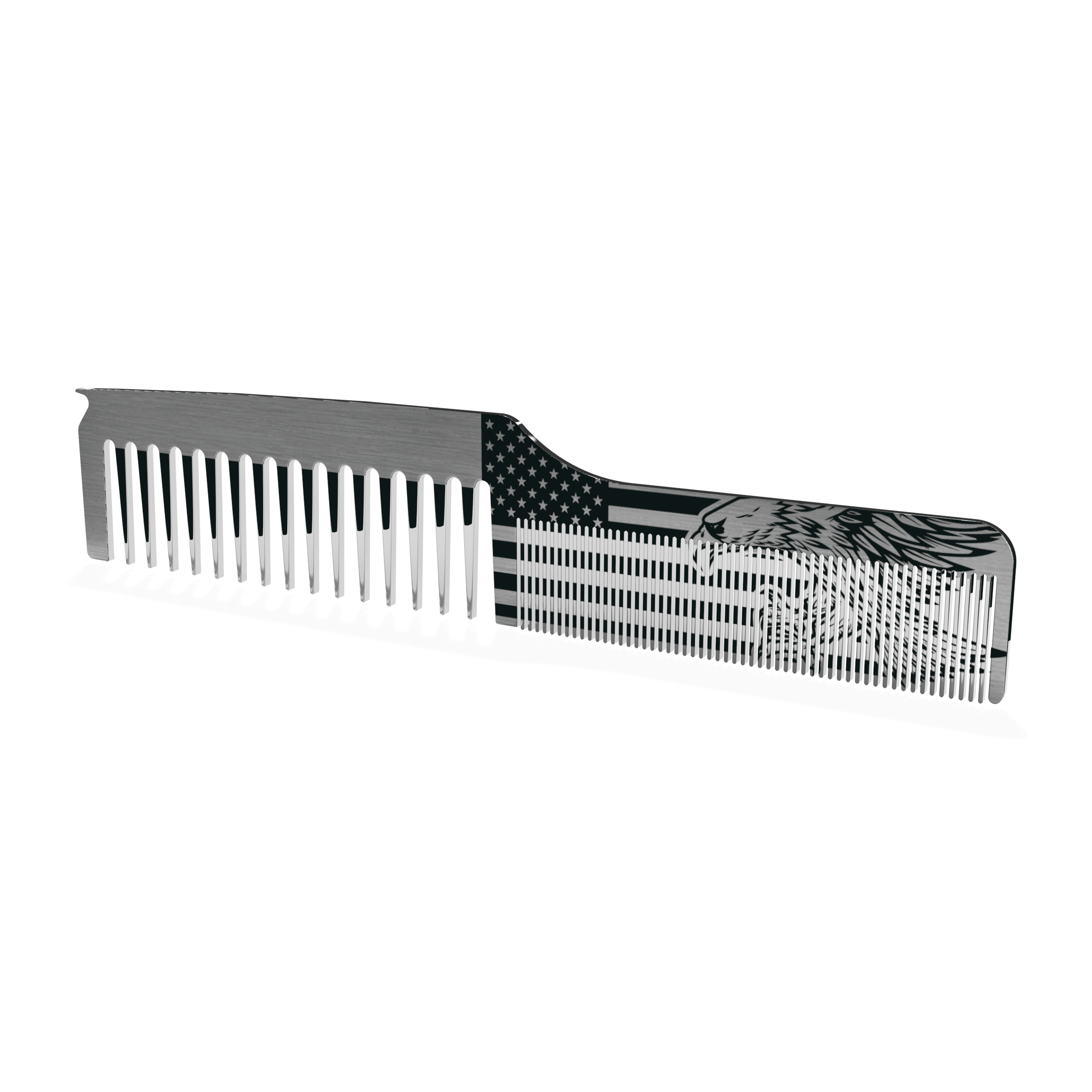 America Mane Master Stainless Steel Dual-Tooth Comb