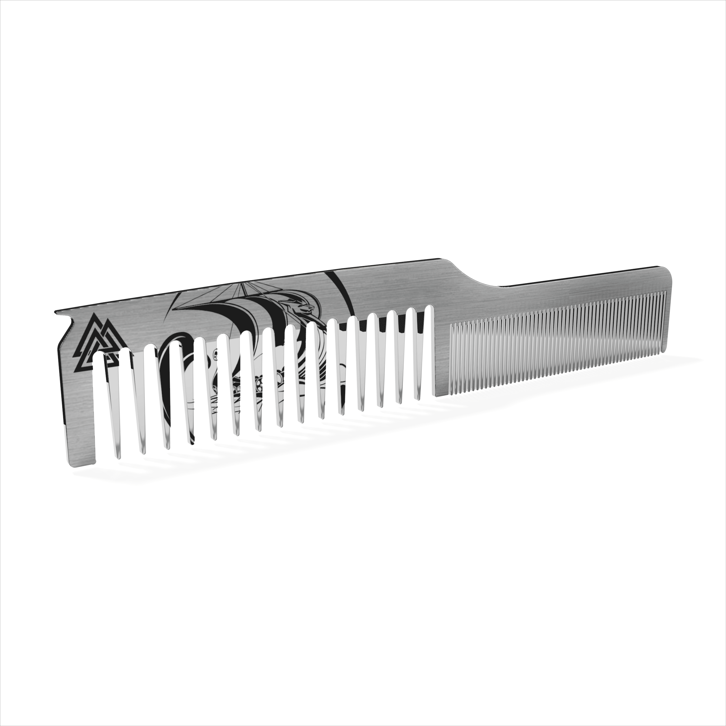 Viking Mane Master Stainless Steel Dual-Tooth Comb