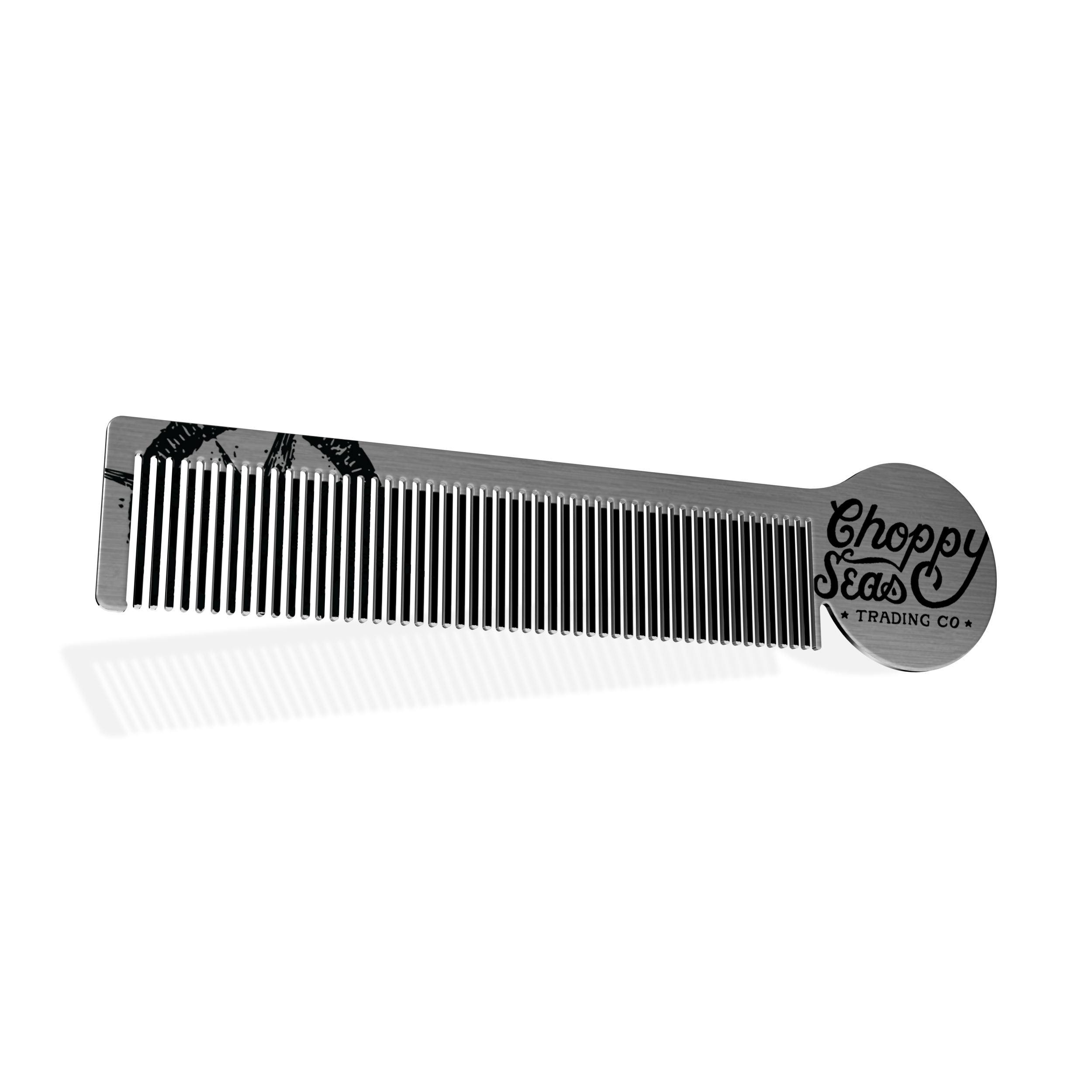 Choppy Seas Stache Mate - Stainless Steel Mustache Comb