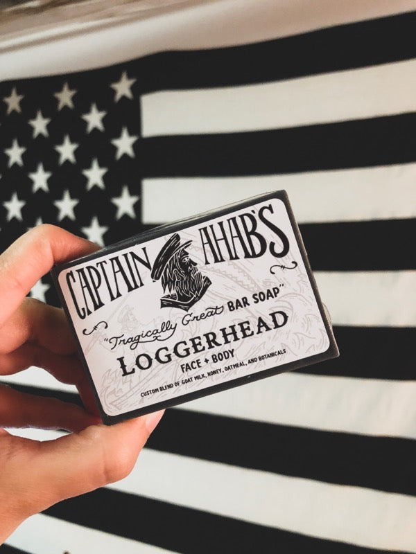 CAPTAIN AHAB'S “Loggerhead” Bar Soap with Activated Charcoal